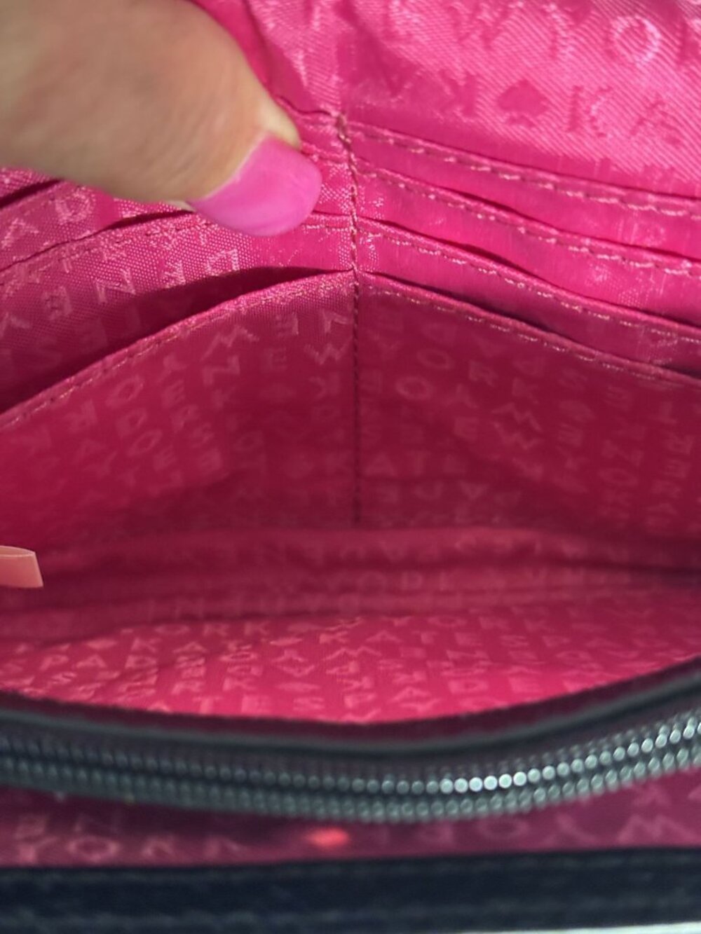 Kate Spade Natalie Wesley Place leather envelope crossbody bag features pebbled - Picture 7 of 11
